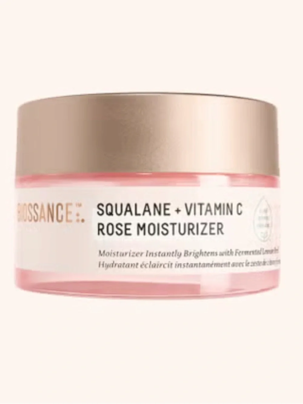 Biossance Squalane + Vitamin C Rose Moisturizer instantly brightens, nourishes
